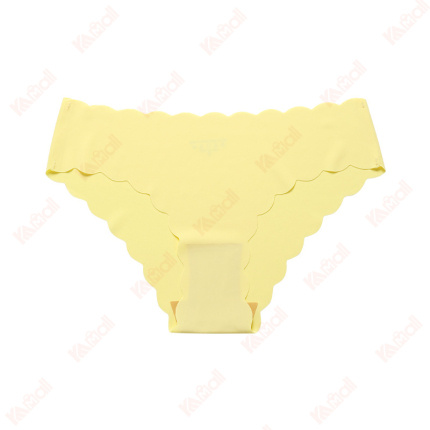 lemon yellow elastic ladies panties